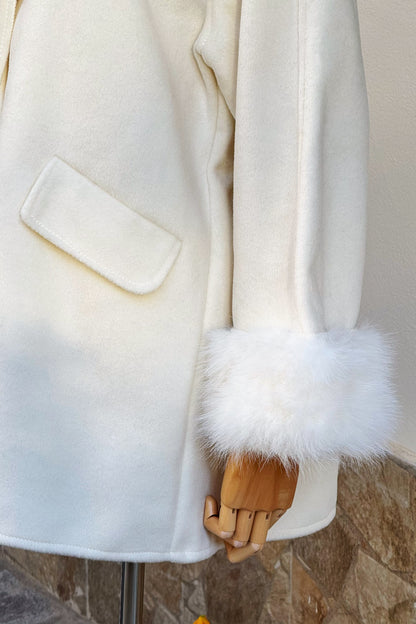 Cappotto con Pelliccia "Cigno"