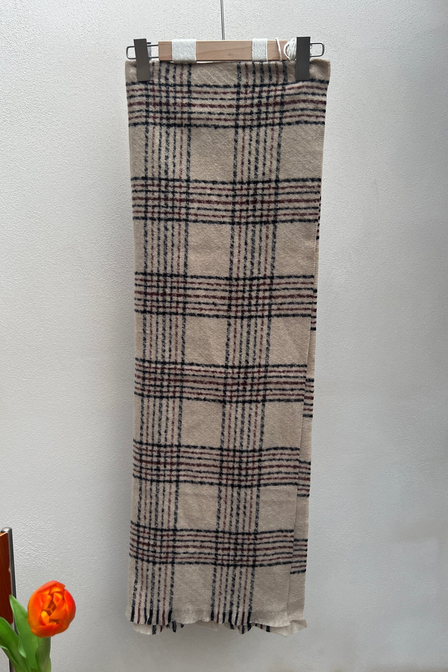 Sciarpe in Cashmere a striste cubici