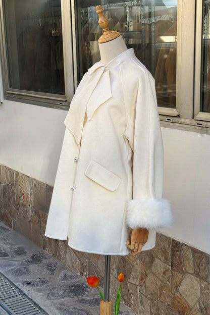 Cappotto con Pelliccia "Cigno"