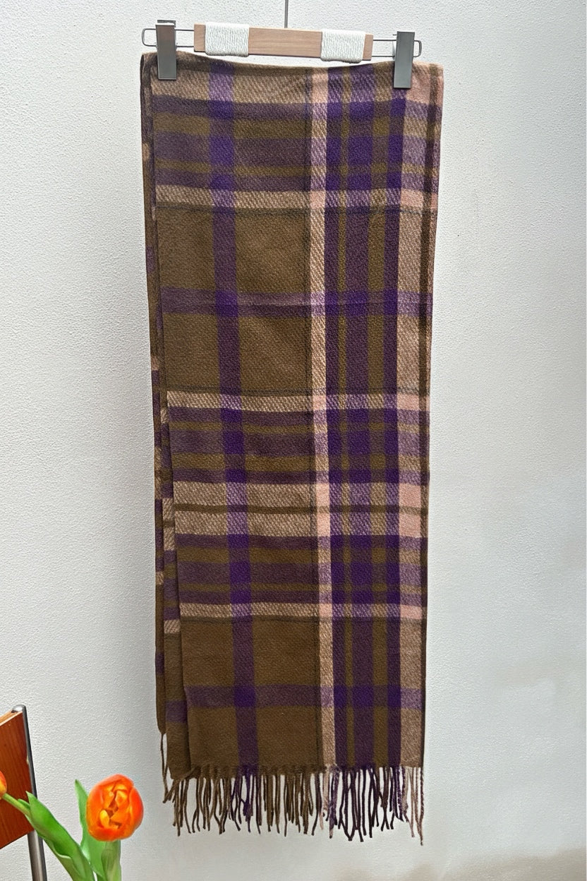 Sciarpe in Cashmere a strisce quadrate