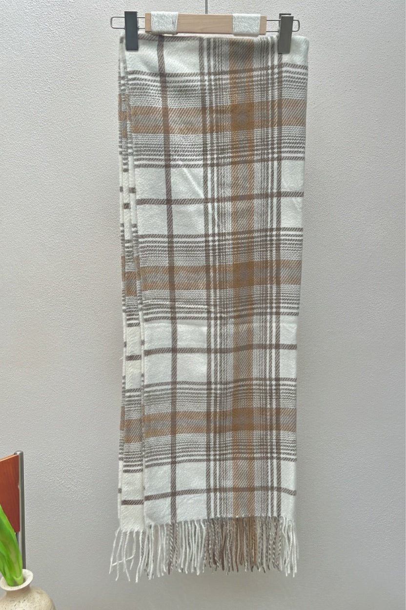Sciarpe in Cashmere a strisce quadrate