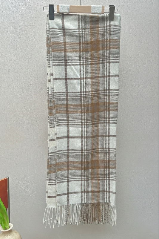 Sciarpe in Cashmere a strisce quadrate