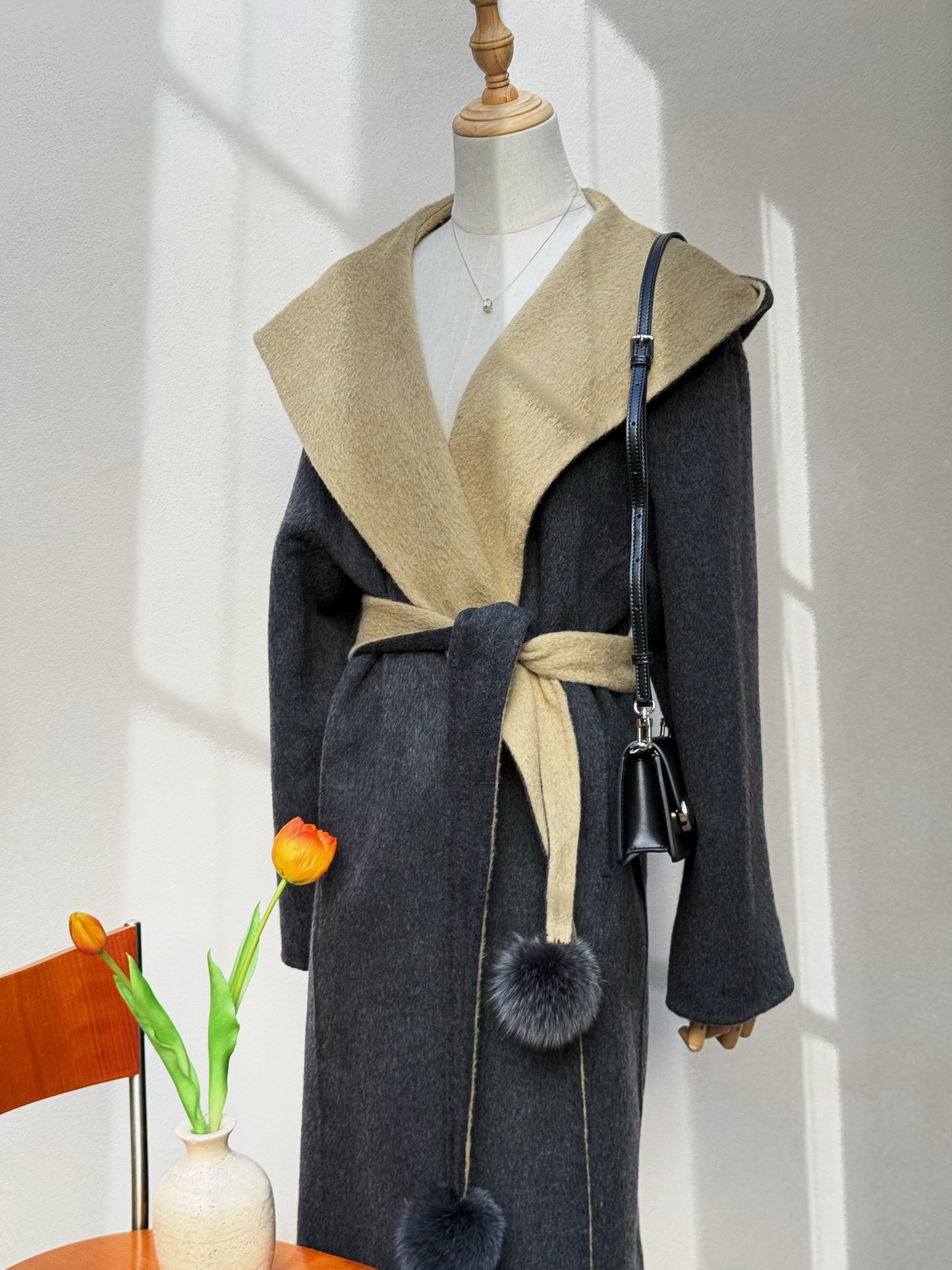 Cappotto Bicolore "Eclissi"
