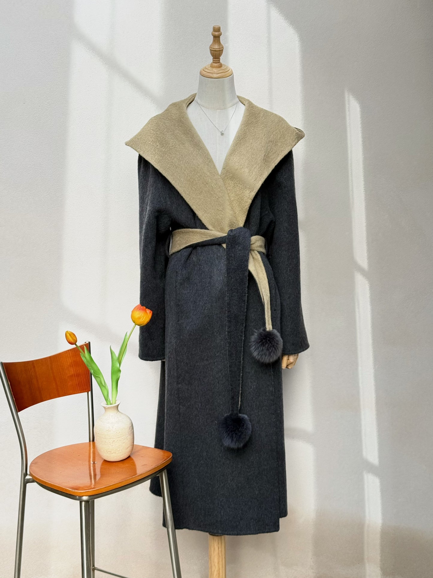 Cappotto Bicolore "Eclissi"