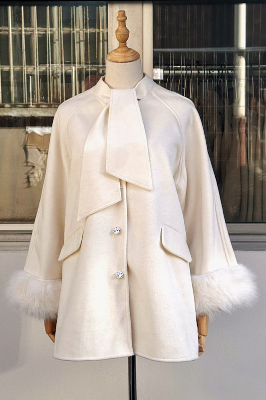 Cappotto con Pelliccia "Cigno"