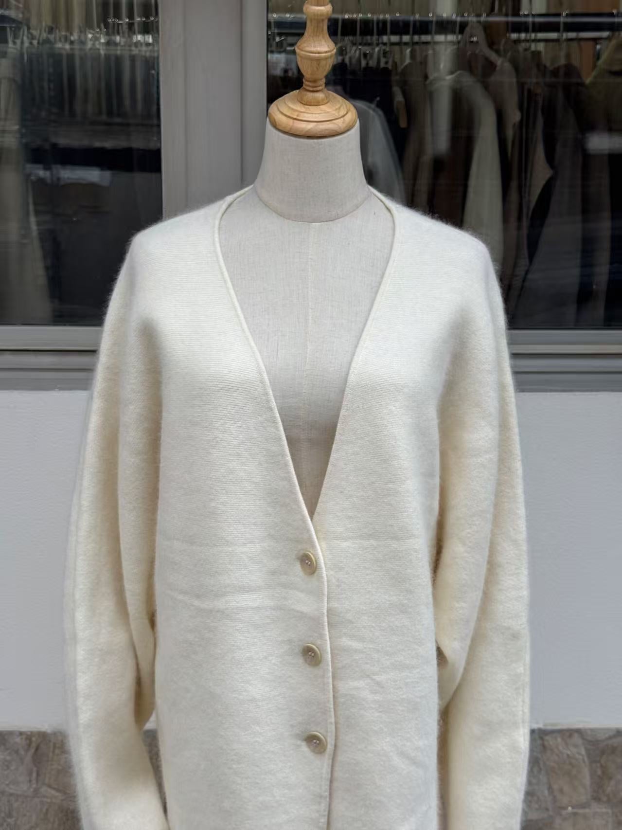 Cardigan "Tulipano Bianco"