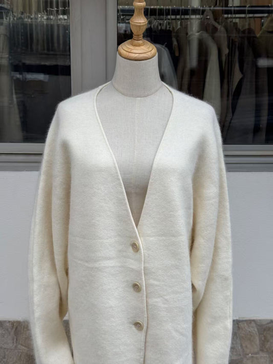 Cardigan "Tulipano Bianco"